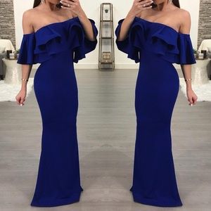 Royal blue dress